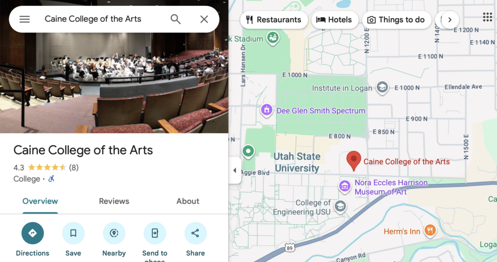 Cain College of the Arts, Utah State University