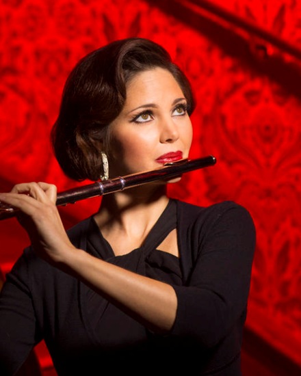 Portrait of flutist Christina Castellanos